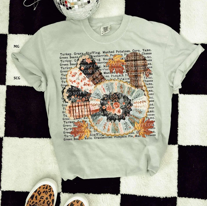 Turkey with Word Art