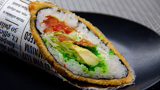 Sushi burrito su lašiša