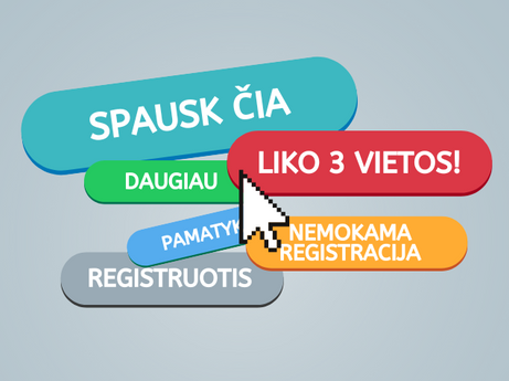 CTA mygtukai, svetainės efektuvumas, užklausų pritraukimas