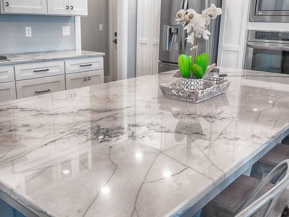 Granite kitchen countertop in a custom Jacksonville home built by Apex Homes Florida.