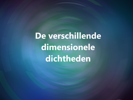 De verschillende dimensionele dichtheden