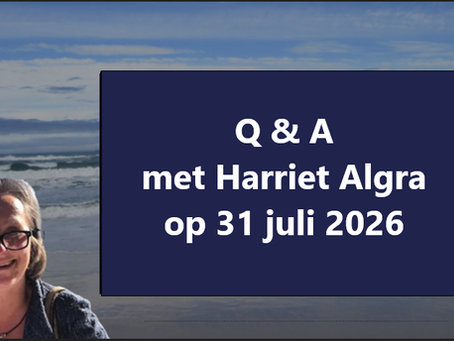 Q &A met Harriet Algra op 31 juli 2026