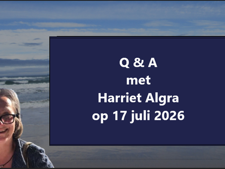 Q & A met Harriet Algra op 17 juli 2026