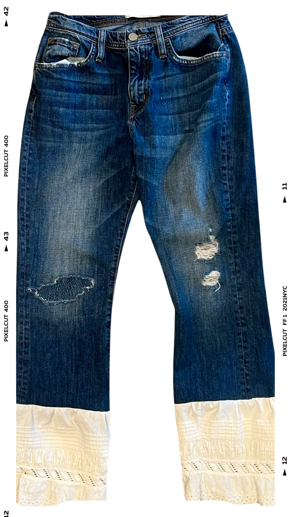 Upcycled jeans from Re-finery 25
