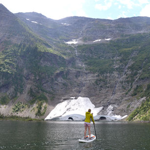 Paddle Boarding with Glaciers