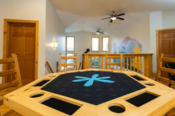 6 person poker table upper level.