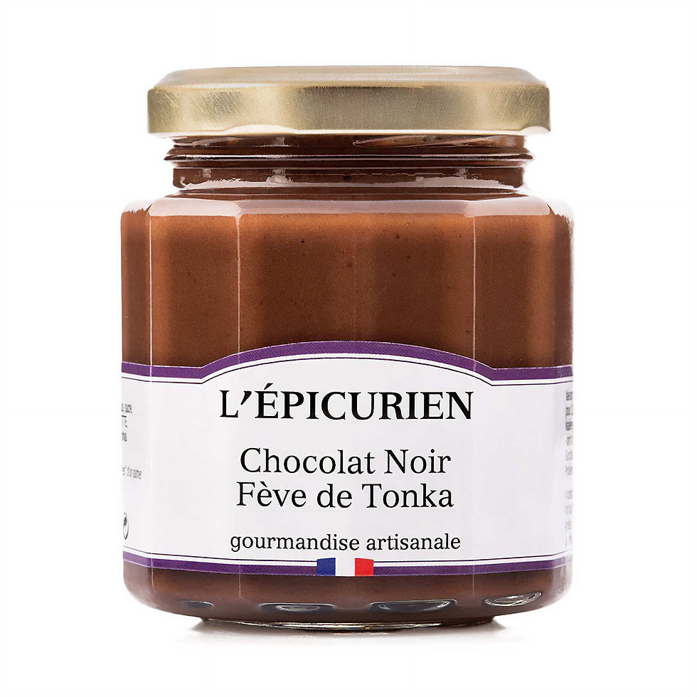 Pâte à tartiner chocolat noir fève tonka - 200gr