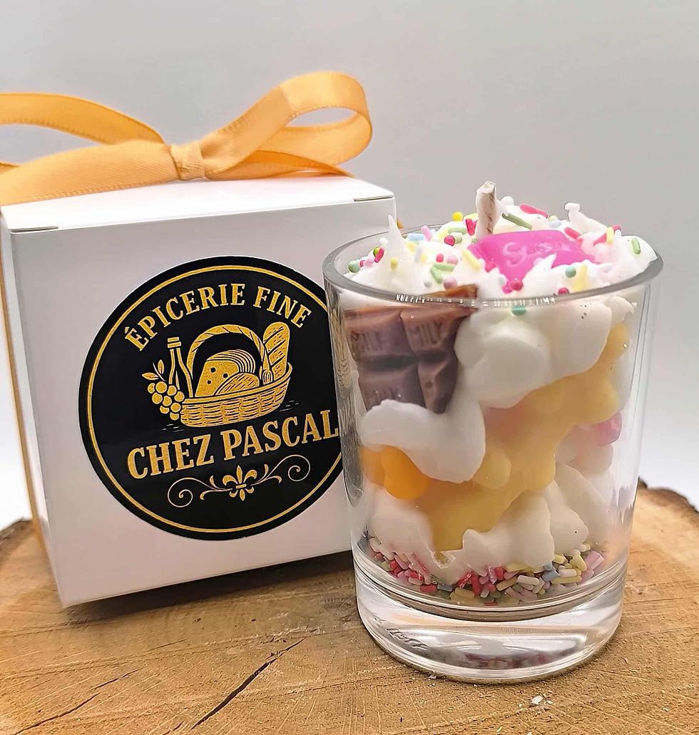 Bougie gourmande - Les fleuries