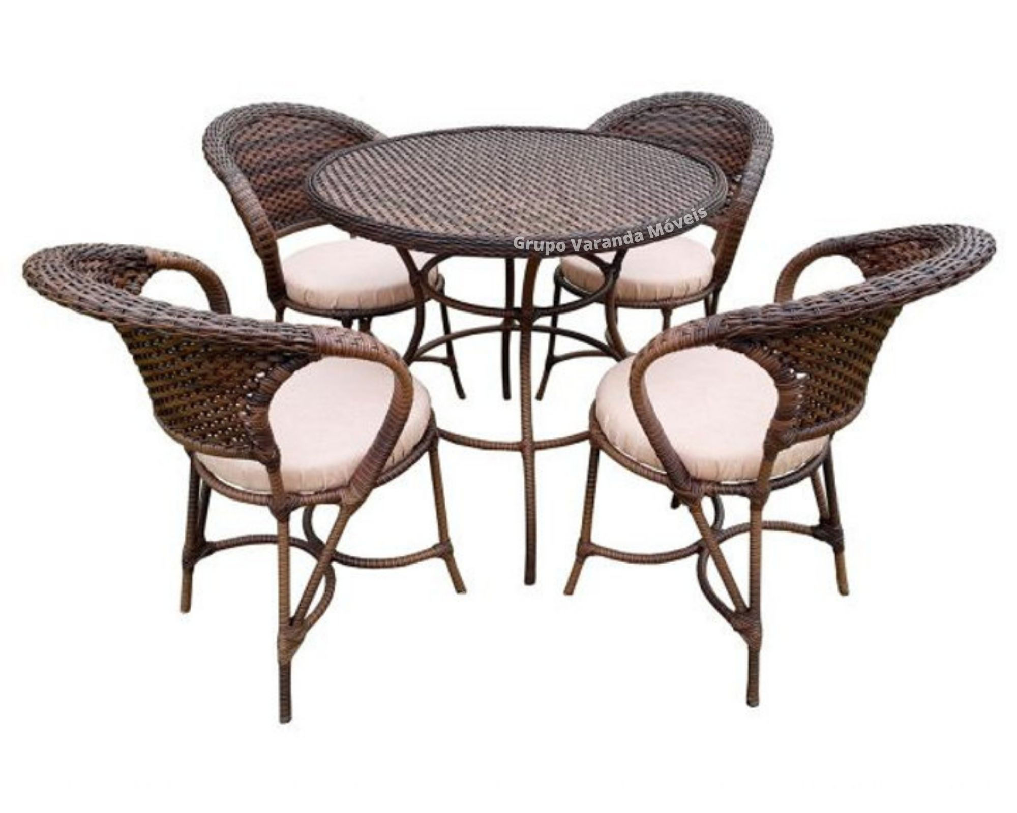 Jogo de Mesa Arcobalena 4 Lugares