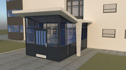 Tower Block 3D Entrance Canopy
