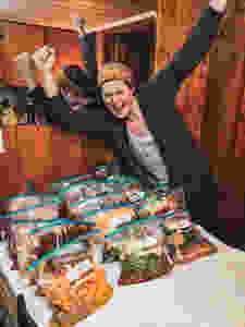 Super excited after finishing a batch of crockpot freezer meals.