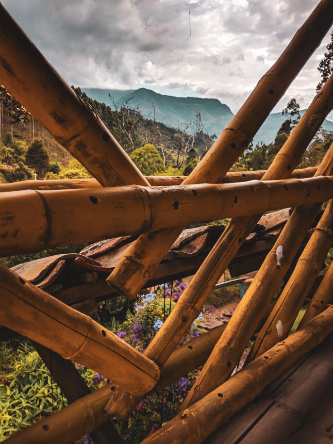 Epic Airbnb mountain views in Jardin, Colombia.