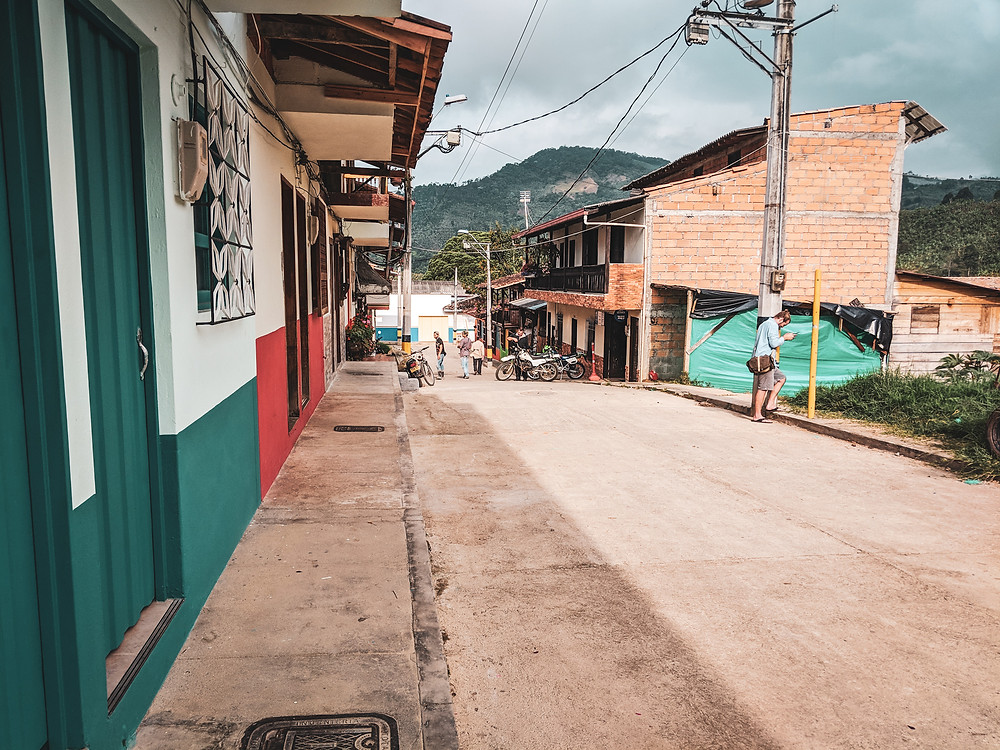 Walking the streets of Jardin, Colombia.