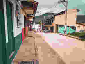 Walking the streets of Jardin, Colombia.
