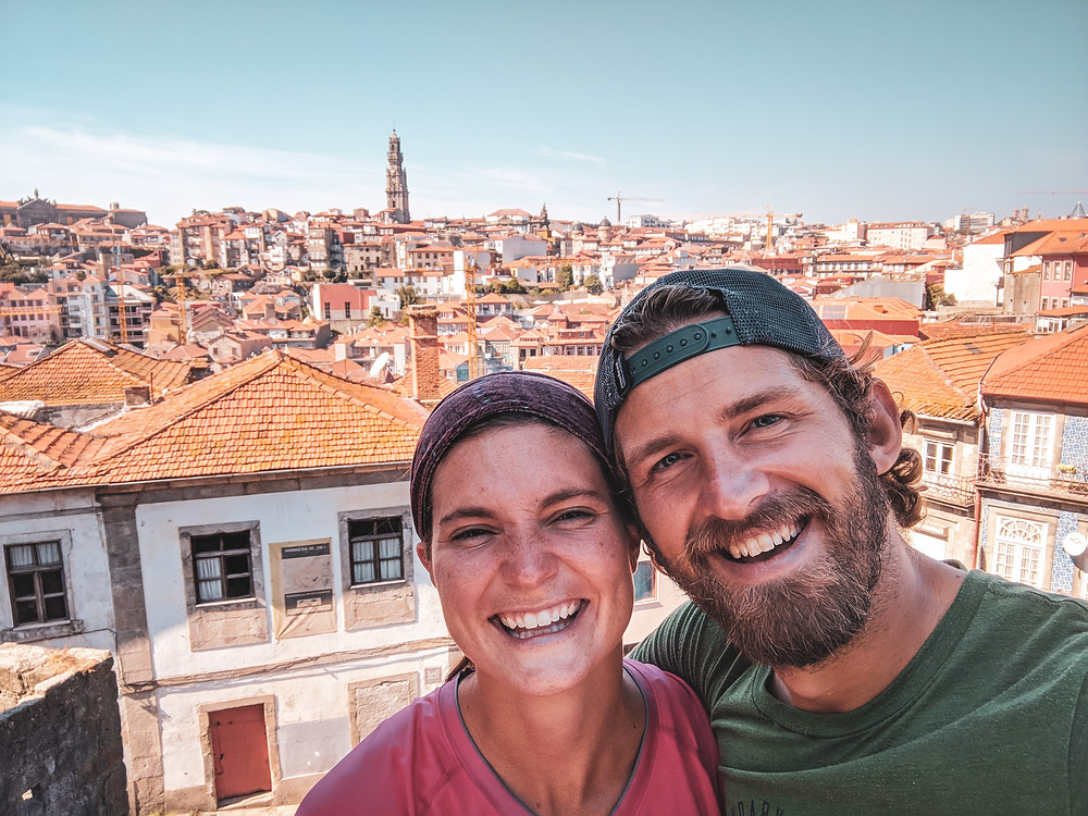 Scott and Steph in Porto, Portugal. We are super thankful for this life we get to live and everything that 2018 was.