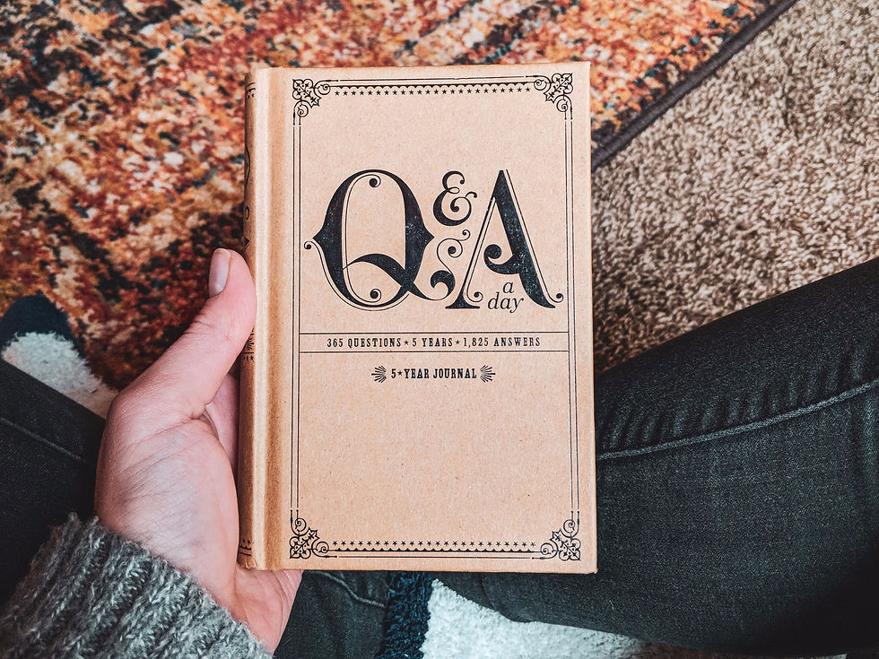 Q&A a day: 365 journal as a gift idea for 2019 from Steph at the Each Day Slow blog.