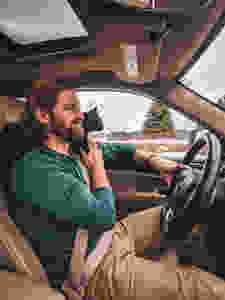 Driving with our cat as we head out to the PNW.