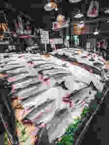 Pike Place Fish Market in Seattle, Washington during our road trip to the PNW.