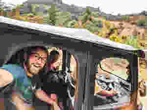 Our tub tuk ride in the mountains of Jardin, Colombia.