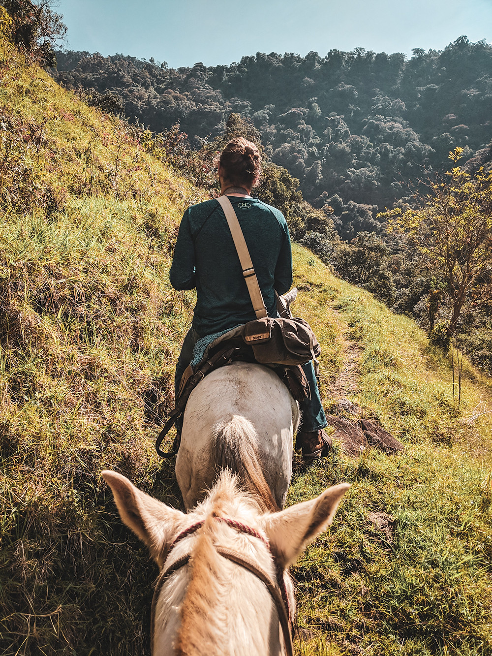 Horseback riding in Jardin, Colombia.