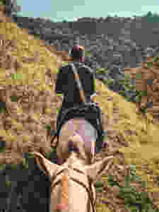 Horseback riding in Jardin, Colombia.