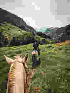 Epic mountain views while horseback riding in Jardin, Colombia.