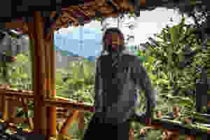 Enjoying the mountain views in Jardin, Colombia.