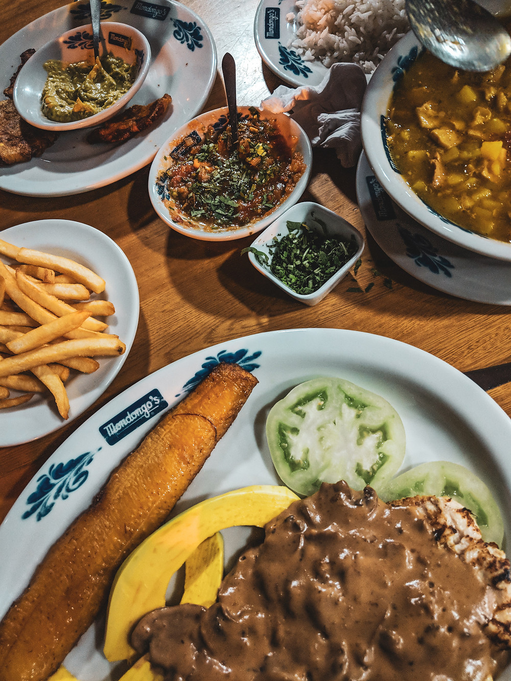 Typical Colombian food in Medellín.