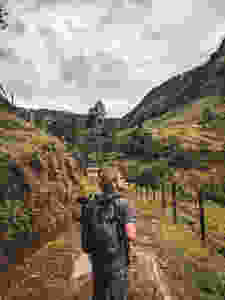 Hiking in Jardin, Colombia.