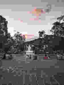 Main square in Jardin, Colombia.