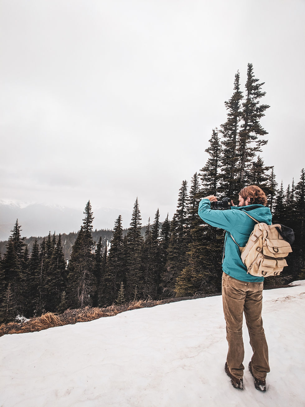 Hiking the Hurricane Hill Trail in March at Olympic National Park during our road trip to the PNW.
