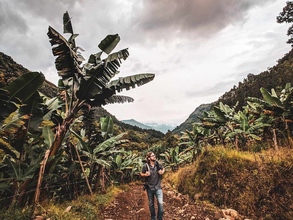 Hiking in Jardin, Colombia.