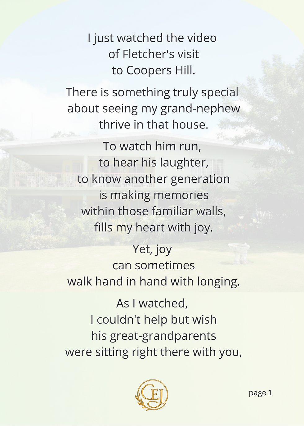 Thumbnail: Fletcher at Coopers Hill