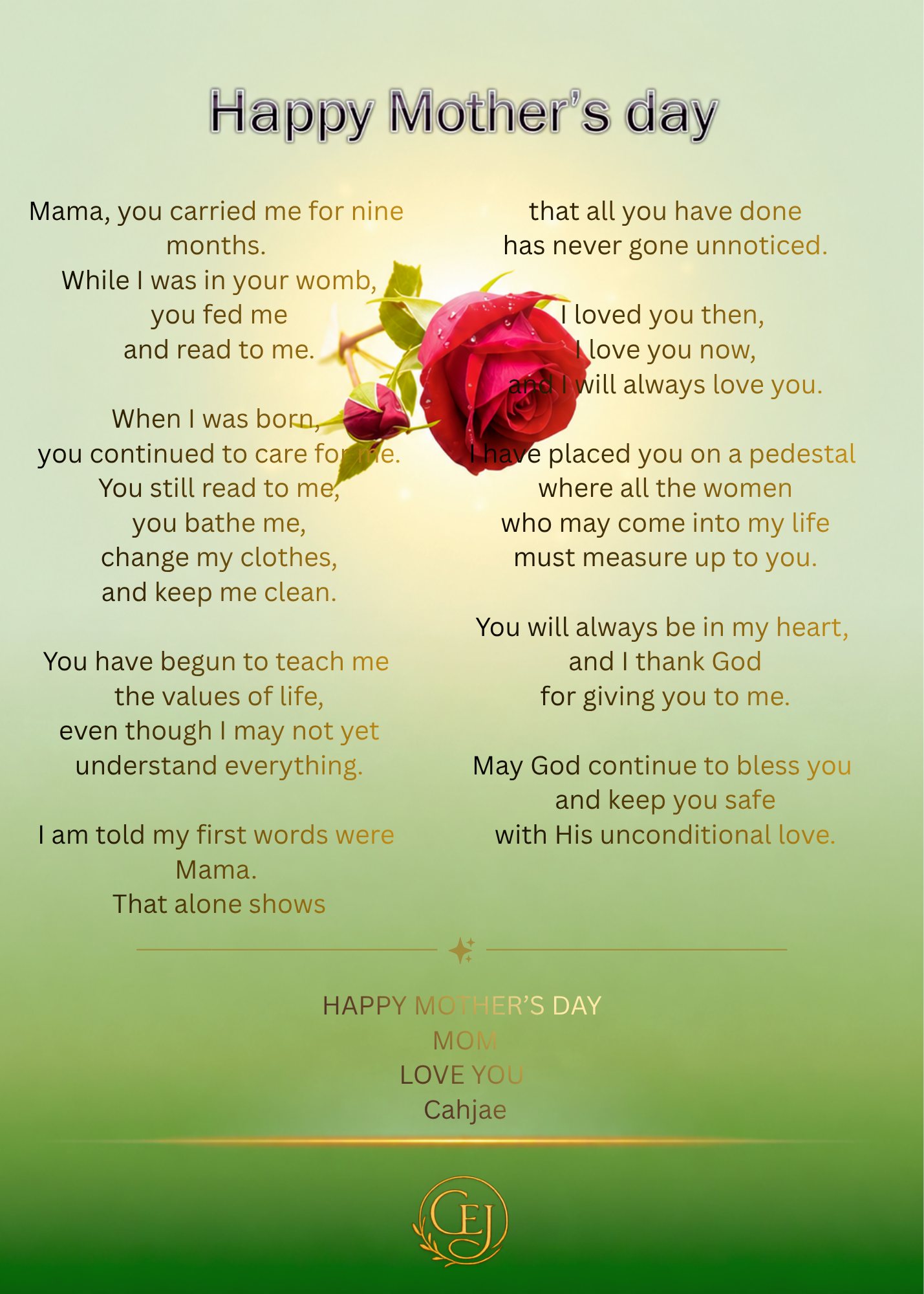 A Son's Love