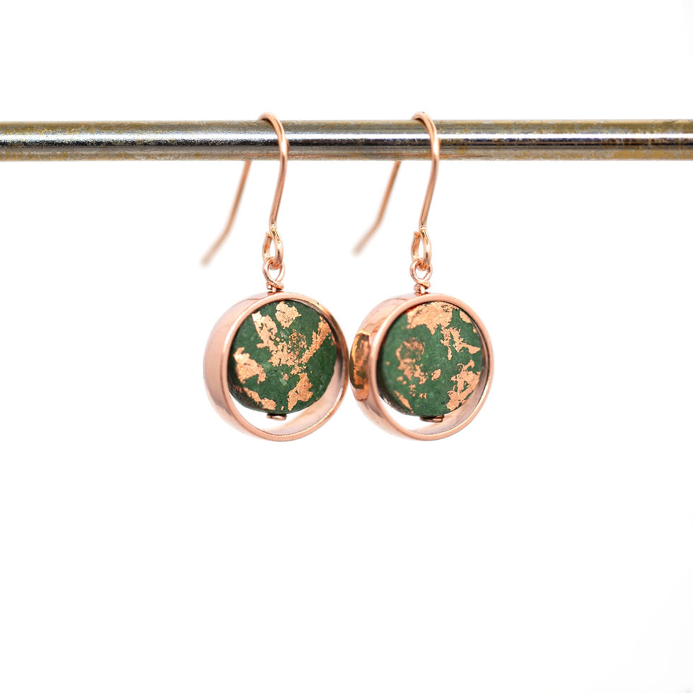 Thumbnail: Copper & Paper 'Planet' Earrings