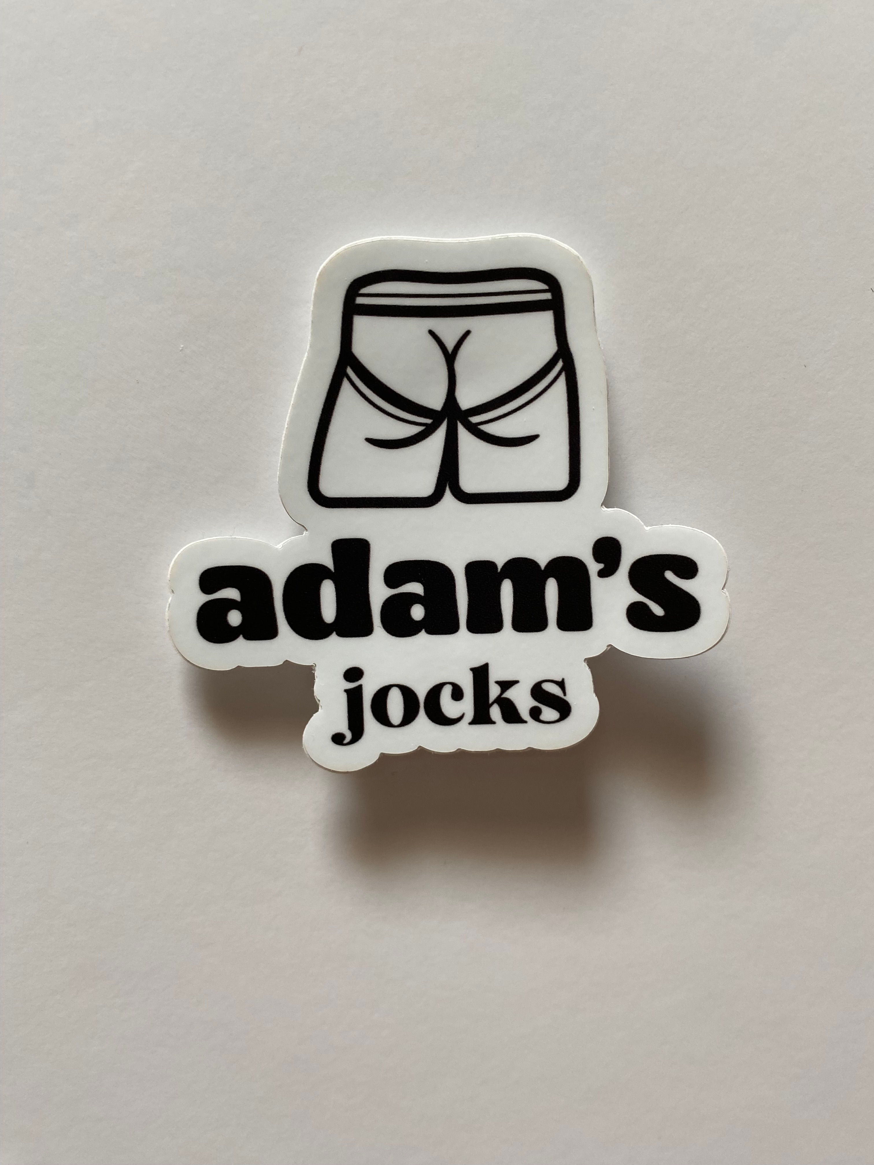 Adam's Jocks Logo - Sticker
