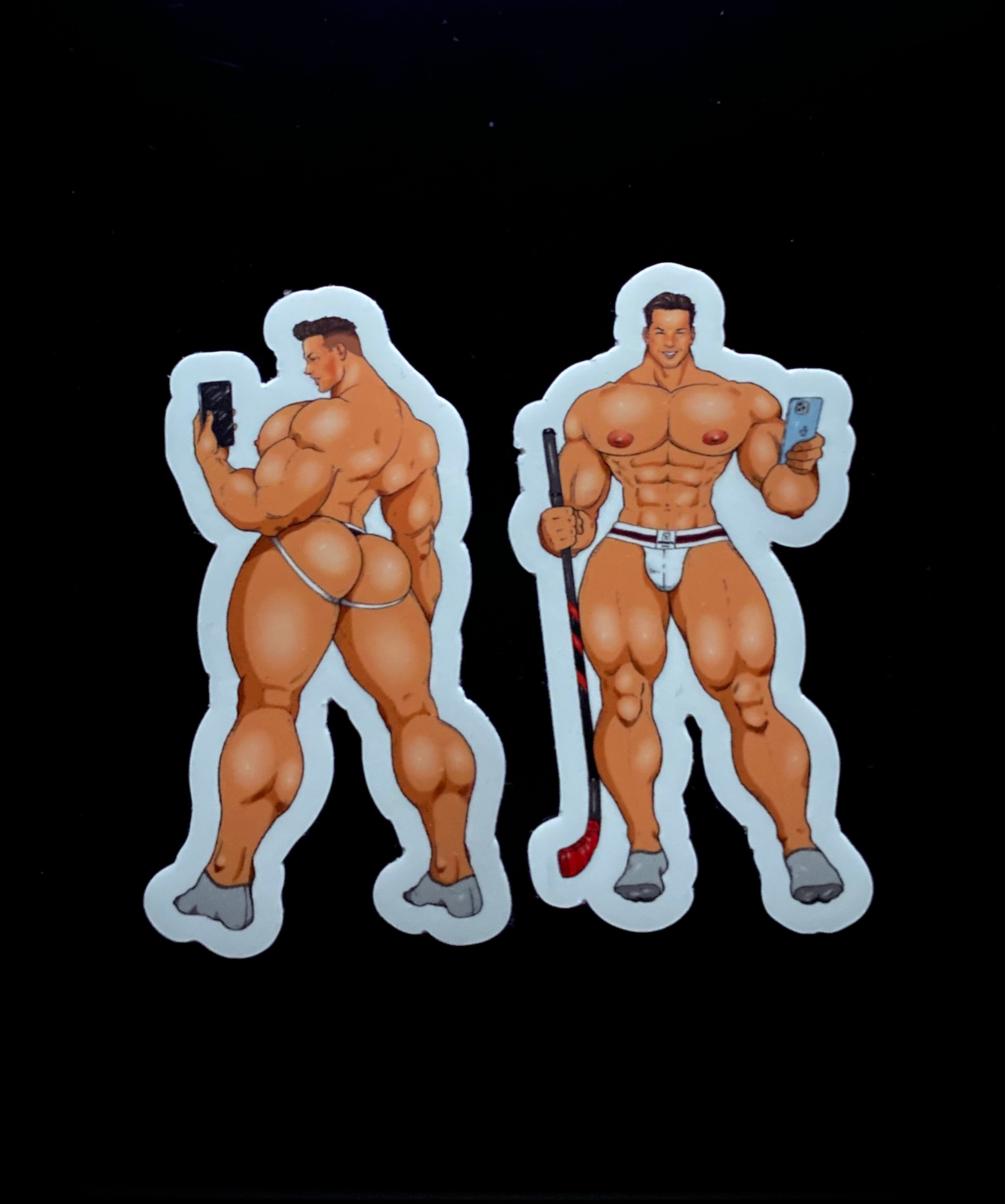 The Hockey Jock - Sticker