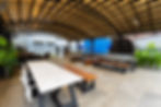 relaxation outdoor area in corporate campus design