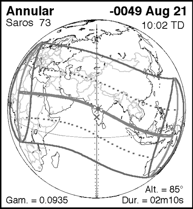 Solar Eclipse 49 BC over Judea