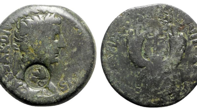 Solar Eclipse of AD 39 with Caligula Countermark."Let them hate me as long as they fear me."