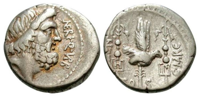 Roman Republic Denarius, Rome Mint 49 BC