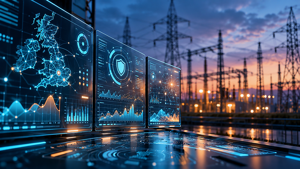 Monitoring screen for utilities sector