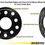 Thumbnail: 034Motorsport 5mm Wheel Spacer Pair 5x112mm 57.1mm Center Bore Audi and VW