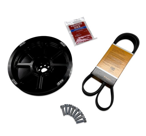Image of 034 Motorsport Supercharger 207mm Crank Pulley Audi S4/S5/Q5 B8, A6 C7 3.0 TFSI
