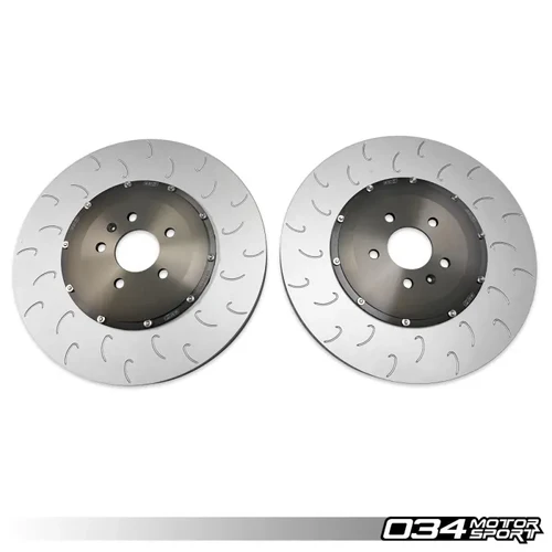 Image of 034 Motorsport 2-Piece Floating Front Brake Rotor Upgrade Kit for Audi S6/S7 C7