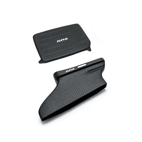 Image of AMS Alpha Carbon Fiber Intake Lid + Duct Mercedes A45/CLA45/GLA45 M133