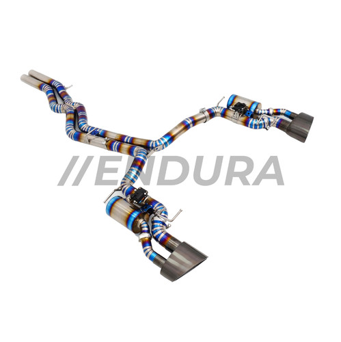 Image of Endura - Catback uitlaatsysteem RS6 / RS7 C8 Titanium – Kleppen + afstandsbedien