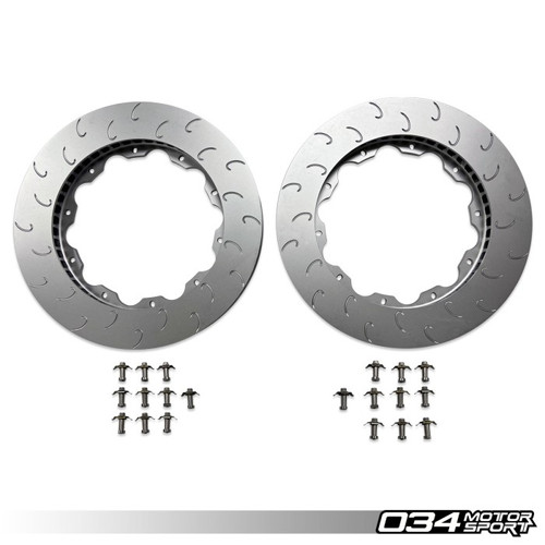 Image of 034 Motorsport Replacement Front Rotor Ring Set, 390MM Stage 2 Audi R8 Gen 1/1.5
