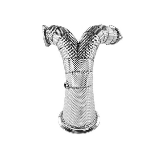Image of Alpha Competition Decat Downpipe w Heat shield Audi S4 / S5 B9 3.0T