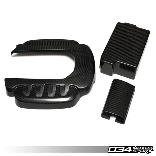 Image of 034 Motorsport Carbon Fiber Engine Cover Package Audi S3 8V